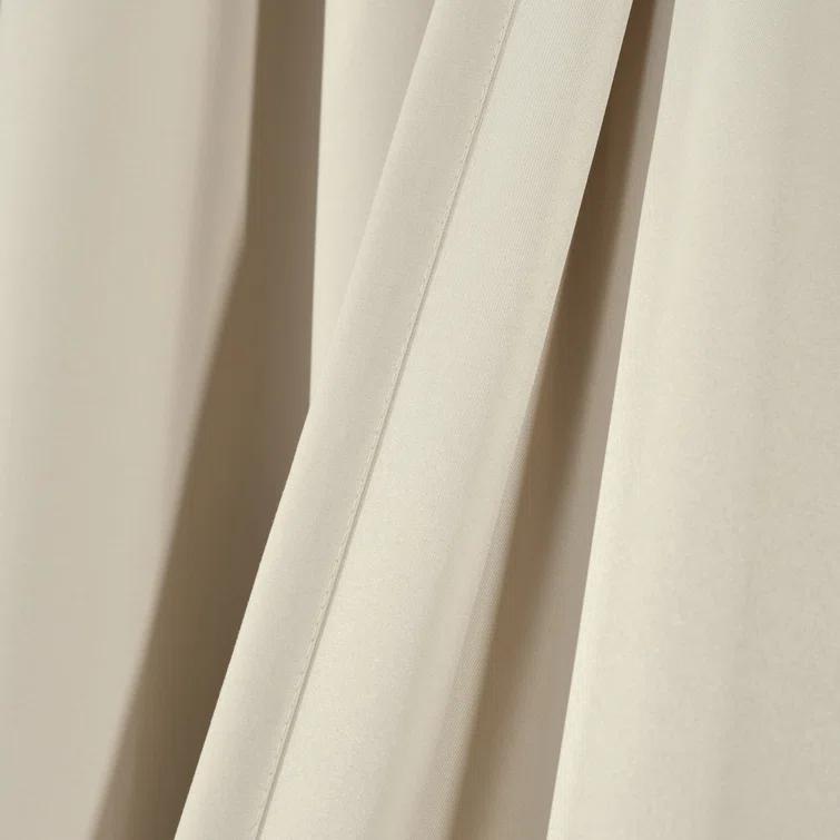 Lush Decor Allison Ruffle Polyester Semi Sheer Curtain Pair (Set of 2)
