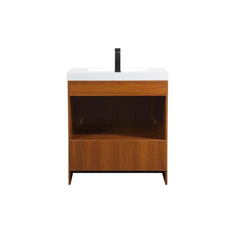 Southmead 30'' Single Bathroom Vanity with Resin Top