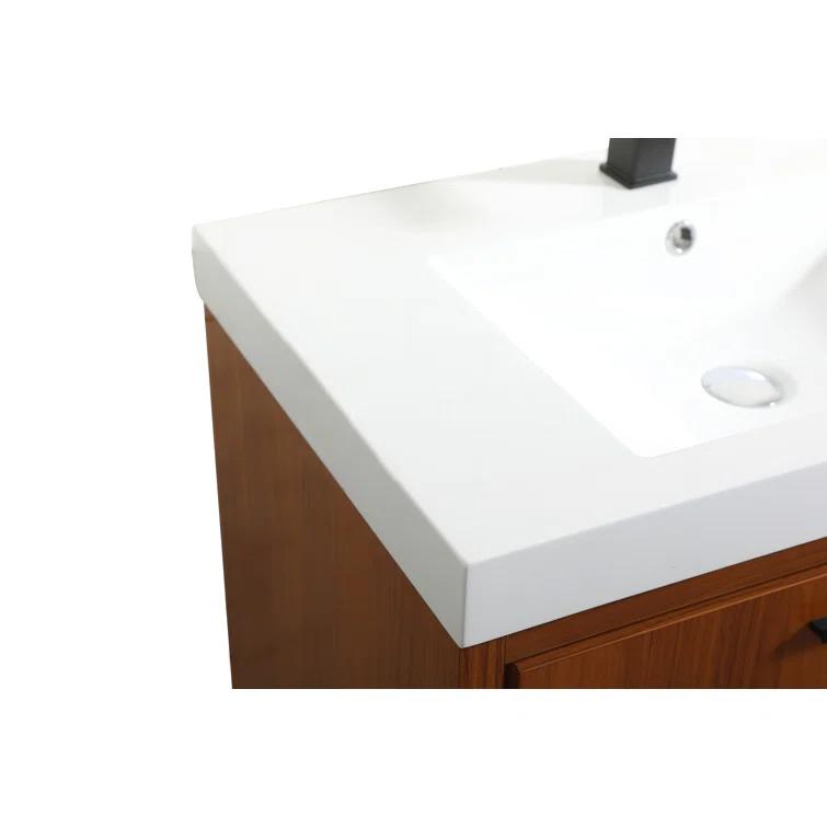 Southmead 30'' Single Bathroom Vanity with Resin Top
