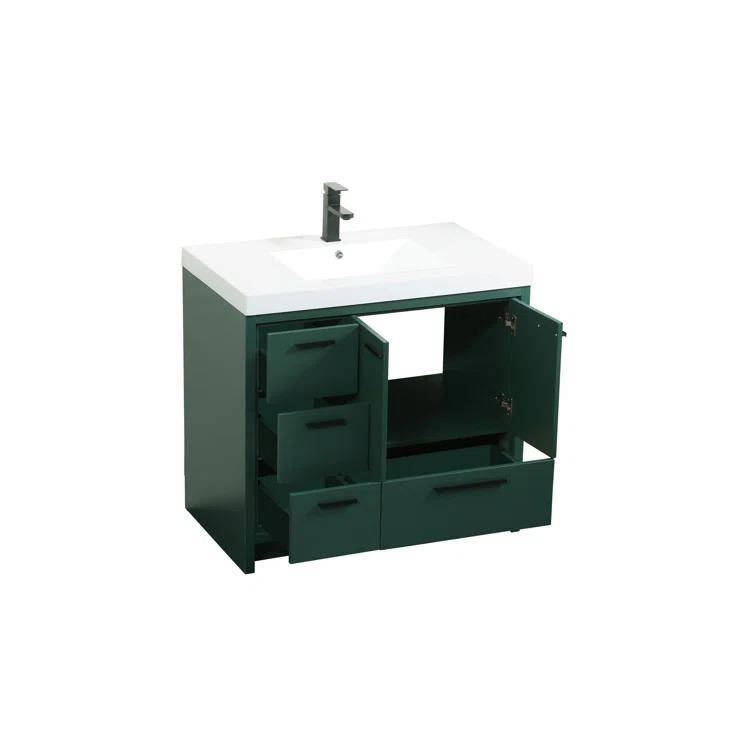 Mercury Row® Southmead 36'' Single Bathroom Vanity with Resin Top