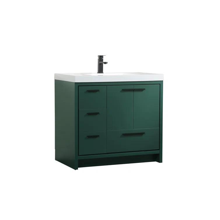 Mercury Row® Southmead 36'' Single Bathroom Vanity with Resin Top