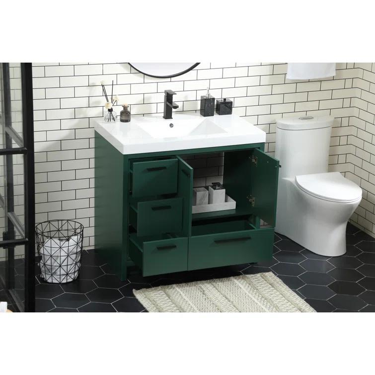 Mercury Row® Southmead 36'' Single Bathroom Vanity with Resin Top