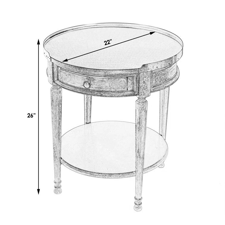 Butler Specialty Transitional Round Accent Table In Plantation Cherry