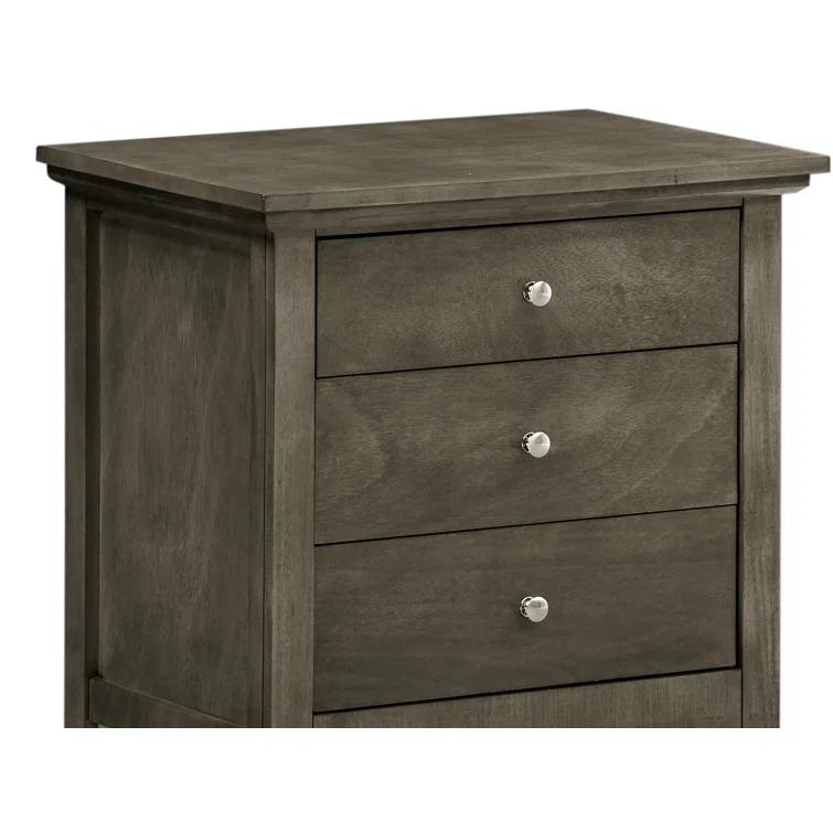 Hammond 3 - Drawer Nightstand Bed Side Table Wood Nightstand Small Bedside Table And Dresser
