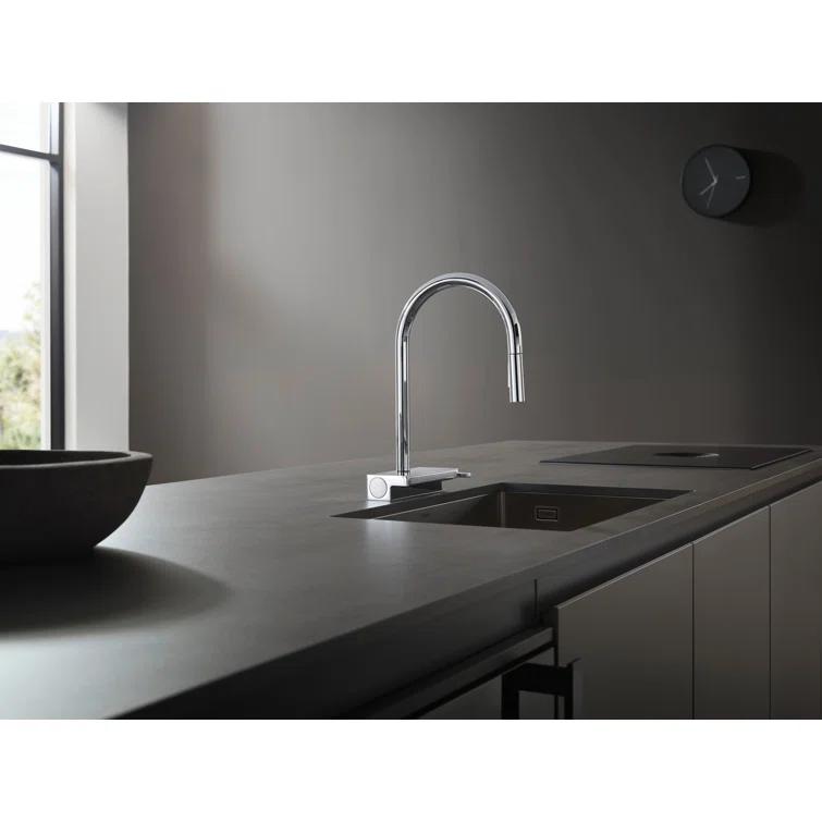 Aquno Select 3-Spray Kitchen Faucet with Pull-Down Spout, 1.75