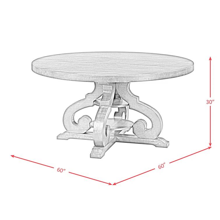 Anosha Round Solid Wood Dining Table