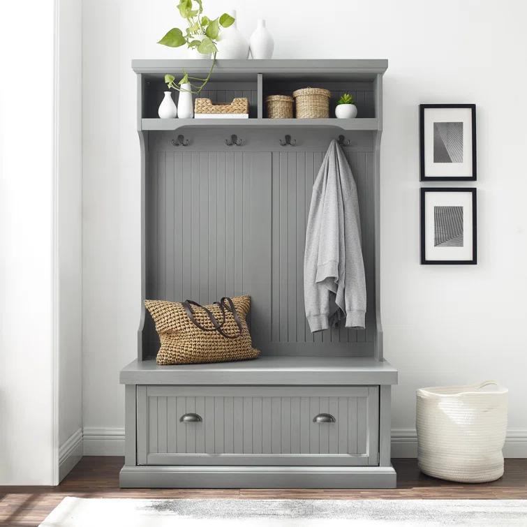 Seaside Hall Tree 40'' Wide with Bench and Shoe Storage
