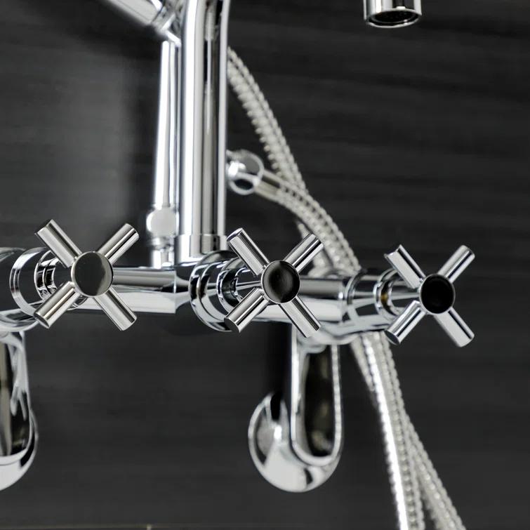 Kingston Brass Kingston Brass Concord Wall Mount Clawfoot Tub Faucet AE8451DX