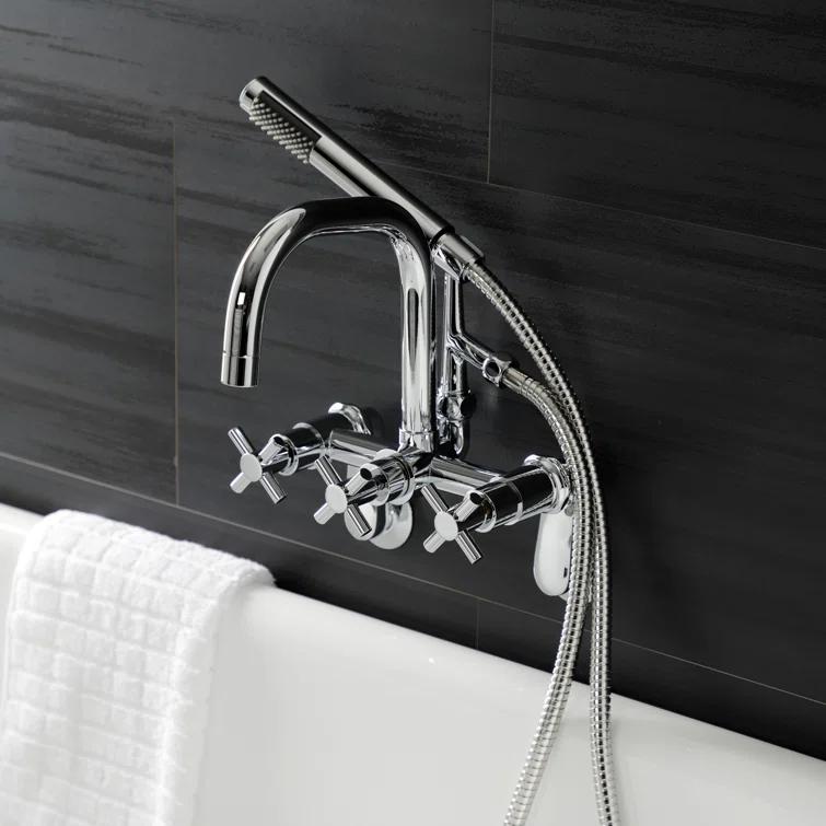 Kingston Brass Kingston Brass Concord Wall Mount Clawfoot Tub Faucet AE8451DX