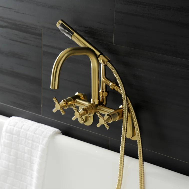 Kingston Brass Kingston Brass Concord Wall Mount Clawfoot Tub Faucet AE8457DX