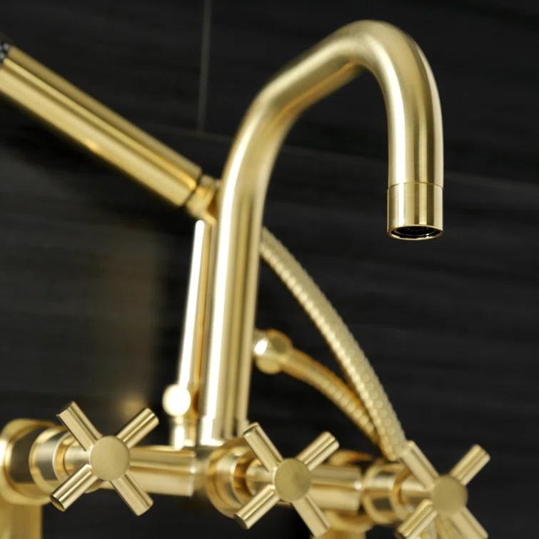 Kingston Brass Kingston Brass Concord Wall Mount Clawfoot Tub Faucet AE8457DX