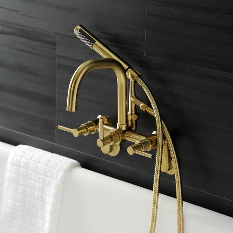 Kingston Brass Kingston Brass Concord Wall Mount Clawfoot Tub Faucet AE8457DX