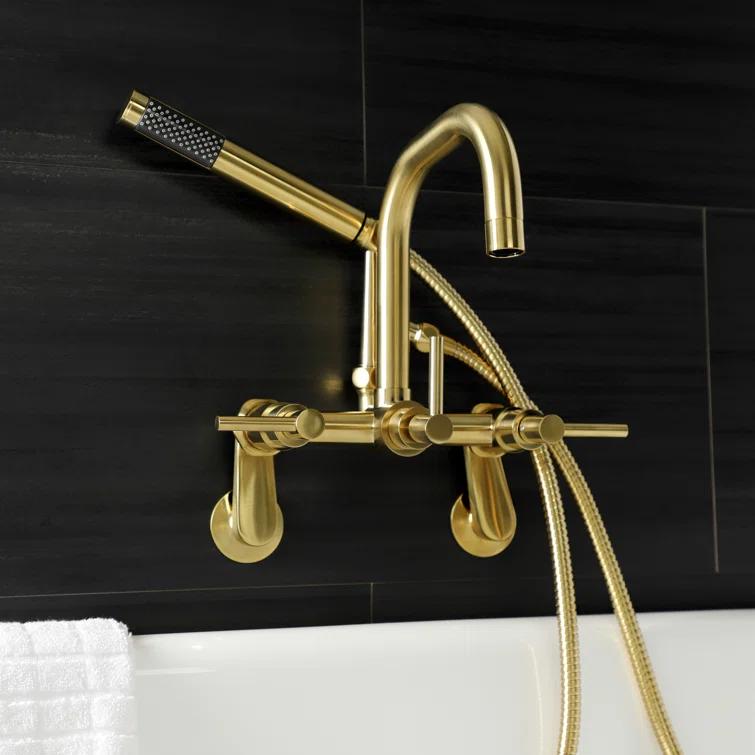 Kingston Brass Kingston Brass Concord Wall Mount Clawfoot Tub Faucet AE8457DX