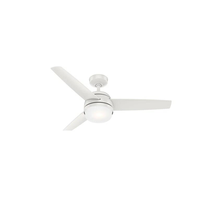 48" Midtown 3 - Blade Standard Ceiling Fan with Remote Control and Light Kit Included