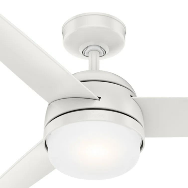 48" Midtown 3 - Blade Standard Ceiling Fan with Remote Control and Light Kit Included