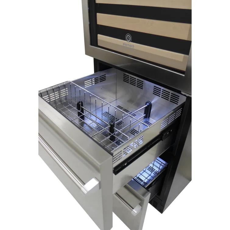 Vinotemp Vinotemp Connoisseur Series Dual-Zone Wine/2 Drawer Beverage Cooler