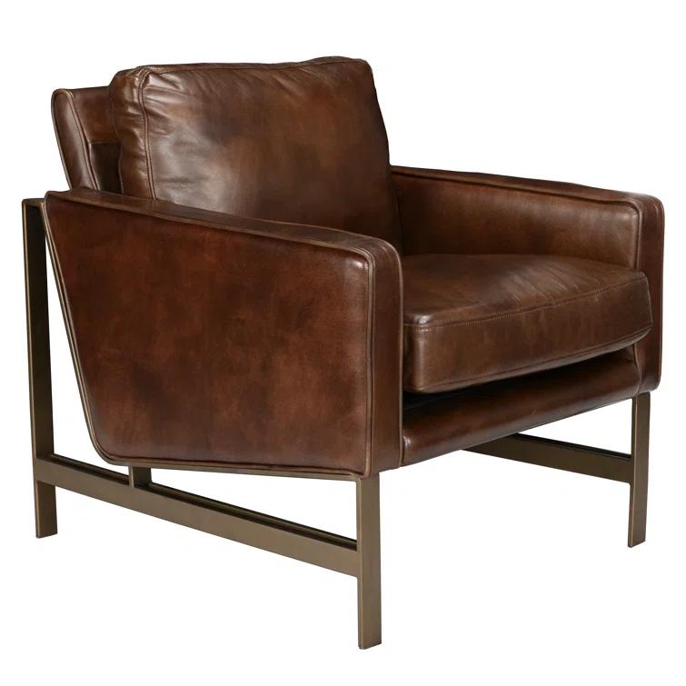 Classic Home Chad Leather Armchair & Reviews | Wayfair