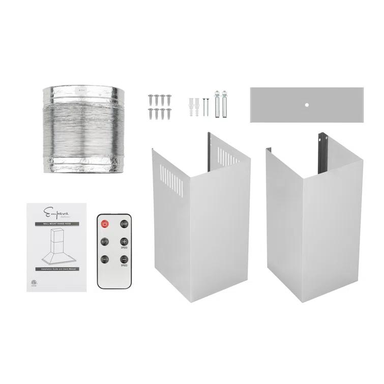 Empava Empava 36" Metal 380 CFM Convertible Wall Range Hood with Baffle Filter