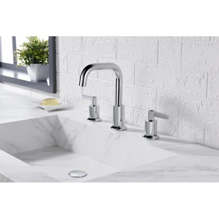 Kree Widespread 2-handle Bathroom Faucet with Drain Assembly