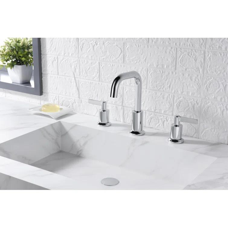Kree Widespread 2-handle Bathroom Faucet with Drain Assembly