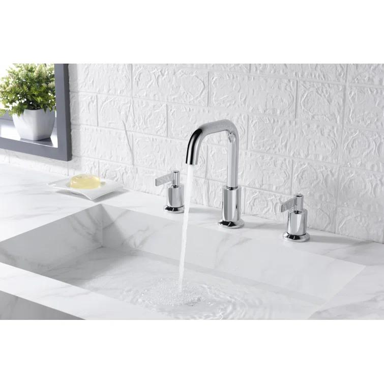 Kree Widespread 2-handle Bathroom Faucet with Drain Assembly