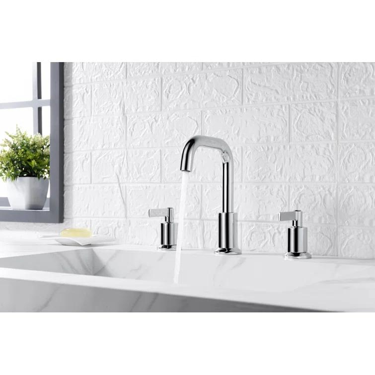 Kree Widespread 2-handle Bathroom Faucet with Drain Assembly