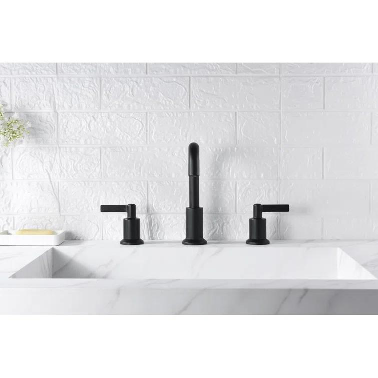 Kree Widespread 2-handle Bathroom Faucet with Drain Assembly