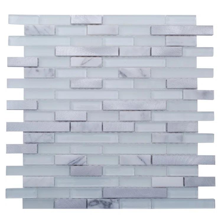 Victory 1" x 3" Glass Brick Joint Mosaic Wall & Floor Tile