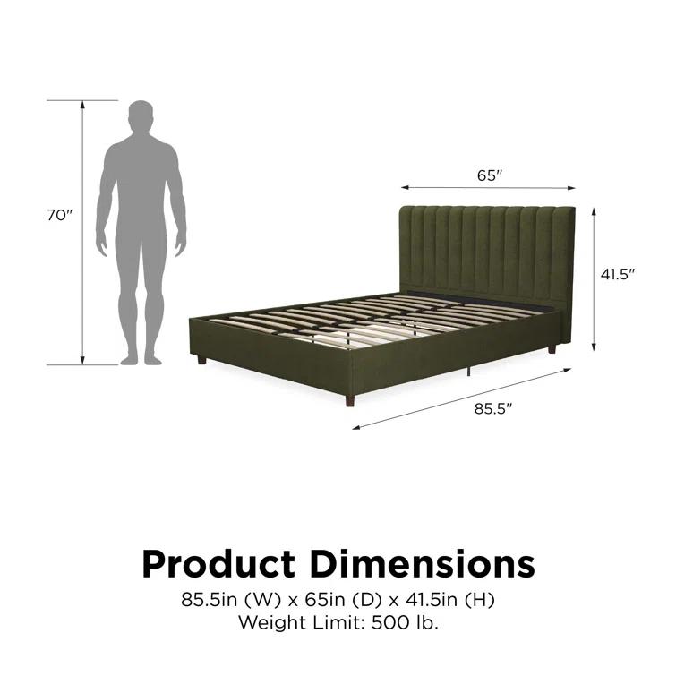 Brittany Tufted Upholstered Platform Bed