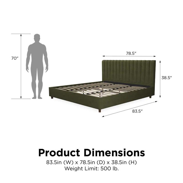 Brittany Tufted Upholstered Platform Bed