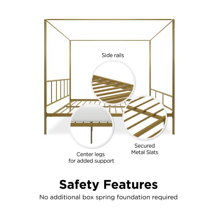 Marion Metal Canopy Bed