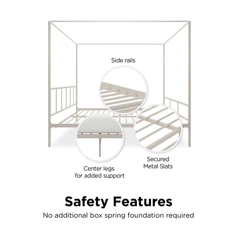 Marion Metal Canopy Bed