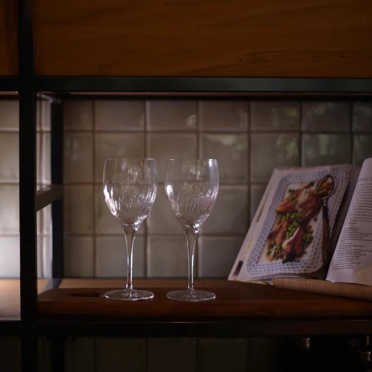 Luigi Bormioli Diamante 12.75Oz Riesling White Wine Glasses Set of 4