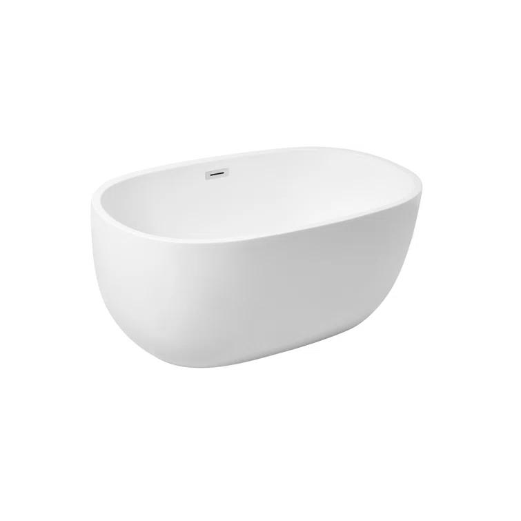 Hudepohl 54'' x 29'' Freestanding Soaking Acrylic Bathtub