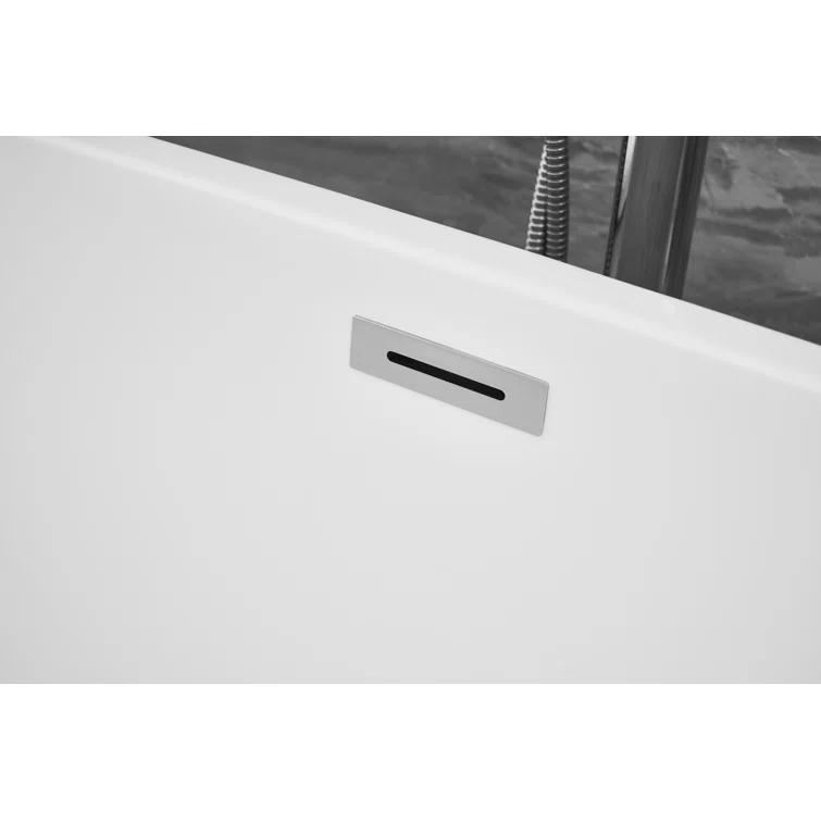 Hudepohl 54'' x 29'' Freestanding Soaking Acrylic Bathtub