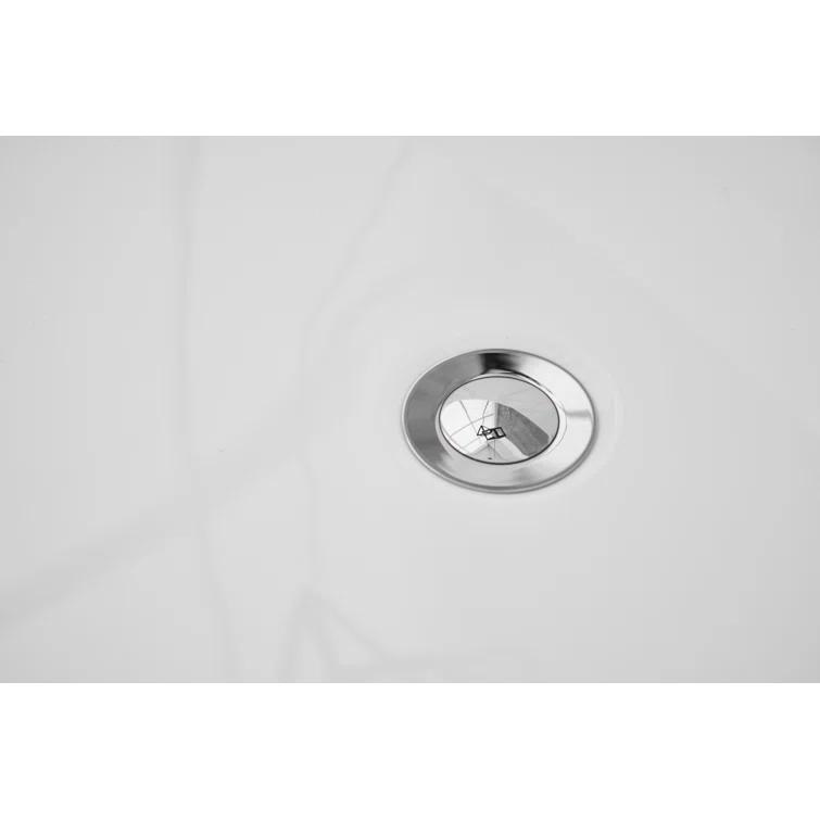 Hudepohl 54'' x 29'' Freestanding Soaking Acrylic Bathtub