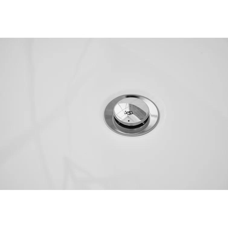 Hudepohl 54'' x 29'' Freestanding Soaking Acrylic Bathtub