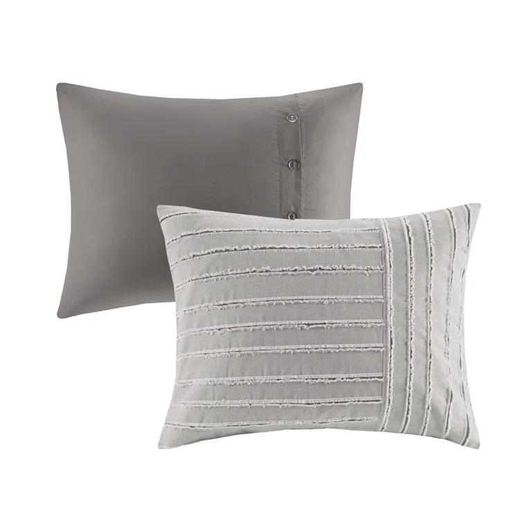 Madison Park Signature Madison Park Signature Essence Oversized Cotton Clipped Jacquard Comforter Set