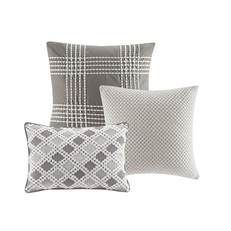 Madison Park Signature Madison Park Signature Essence Oversized Cotton Clipped Jacquard Comforter Set