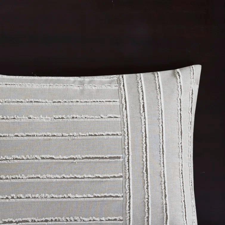 Madison Park Signature Madison Park Signature Essence Oversized Cotton Clipped Jacquard Comforter Set