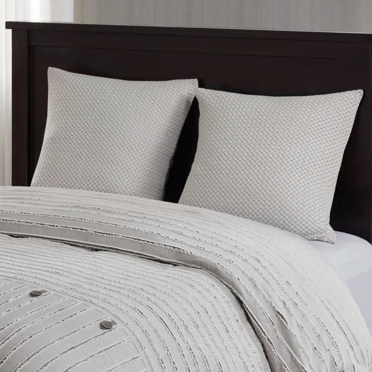 Madison Park Signature Madison Park Signature Essence Oversized Cotton Clipped Jacquard Comforter Set