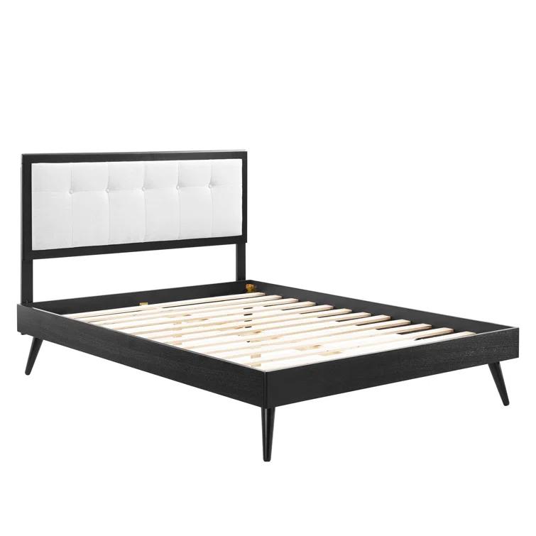 Willow Wood Platform Bed with Splayed Legs