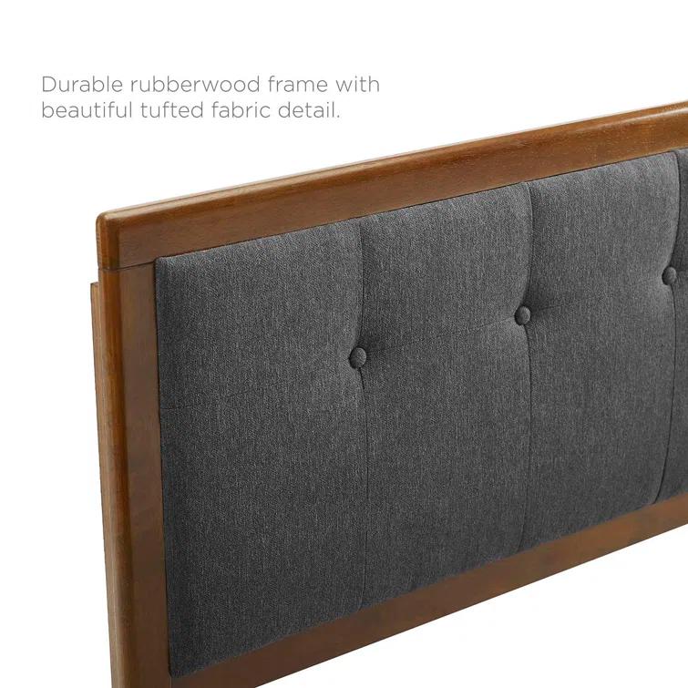 Willow Wood Platform Bed with Angular Frame