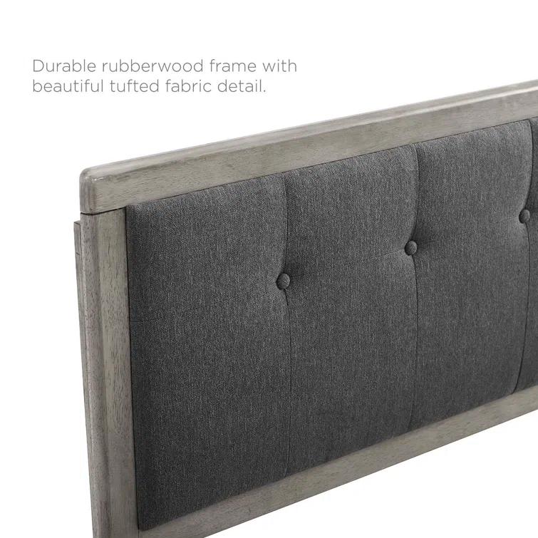 Willow Wood Platform Bed with Angular Frame