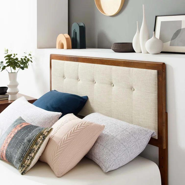 Willow Wood Platform Bed with Angular Frame