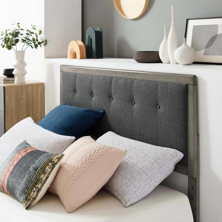 Willow Wood Platform Bed with Angular Frame