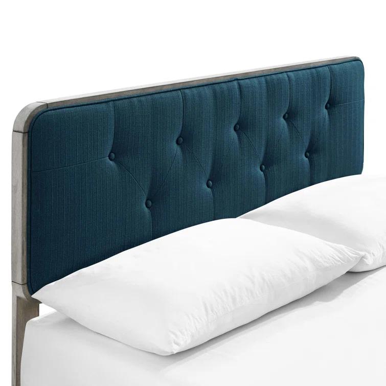 Bridgette Wood Platform Bed with Splayed Legs