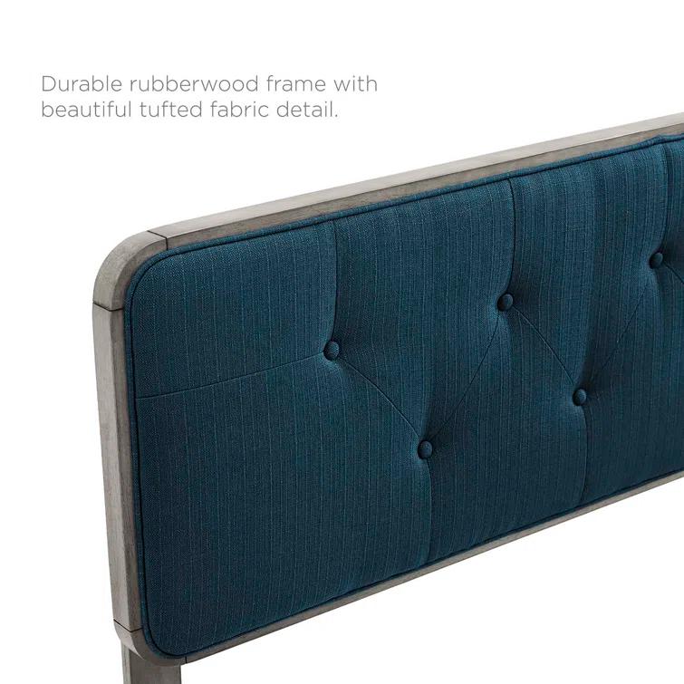 Bridgette Wood Platform Bed with Splayed Legs