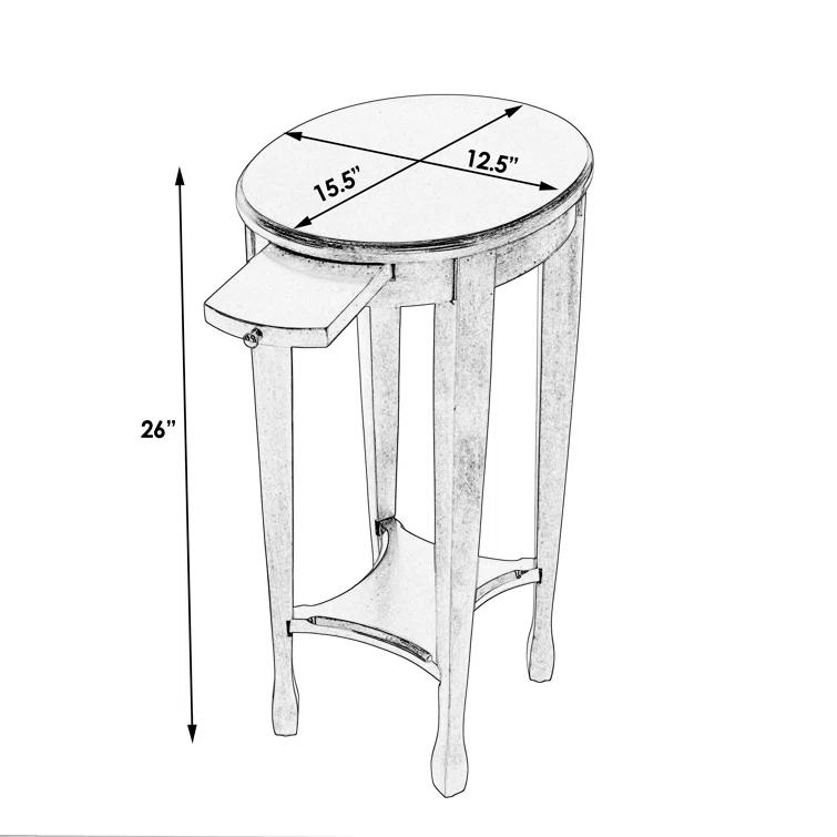 Butler Specialty Accent Table In Cottage White Finish