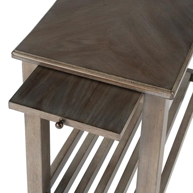 Butler Specialty Loft Transitional Chairside Table In Dusty Trail